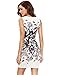 Floerns Women's Floral Bodycon Cocktail Party Summer Dresses Black Flower XS