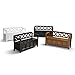 SIMPLIHOME Bedford SOLID WOOD Universal TV Media Stand, 53.9 inch Wide, Living Room Entertainment Center, Storage Cabinet with Glass Doors, for Flat Screen TVs up to 60 inches in Dark Tobacco Brown