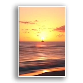 Framed Canvas Wall Art for Living Room, Bedroom Coast and Sea Canvas Prints for Modern Home Decoration Ready to Hang - 16"x24" inches