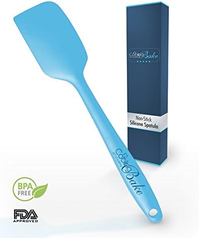 CoolingBake Non-Stick Silicone Spatula 575˚F Heat-Resistant - One-Piece Design - | Just add summer | Dishwasher Safe - Solid Stainless Steel