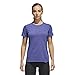 adidas Women's Ultimate Short Sleeve Tee Real Purple Large