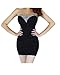 Women's Bling Rhinestone Beaded Short Prom Tunic Gown Strapless Cocktail Clubwear Party Evening Dress - black