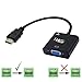 avedio links HDMI to VGA Adapter, Active HDMI to VGA Converter (Female to Female) with Audio, Support HD 1080P@60Hz, TV Stick, Laptop, Roku, Xbox (3.5mm Audio Cable Included)