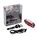 Rear Bike Light Night Flashing - Bicycle Safety LED Lights Rider Cycling Flashligh Cycle Carbon Tail Light USB Rechargeable Waterproof 2017 New Design For Helmets, Road Bike, Mountain Bike Red