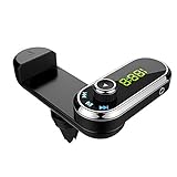 Ciacle SmartCharge F2 Bluetooth Receiver/FM Transmitter/Car Charger with Bluetooth 4.2