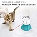 PETNF Cat Laser Toys, 3 in 1 Tumbler Interactive Cat Toys, Automatic Laser and Feather Toys for Indoor Cats Kittens Pets, USB Rechargeable Automatic Cats Chaser Toy,3 Speed Modes 3 Timer Settings