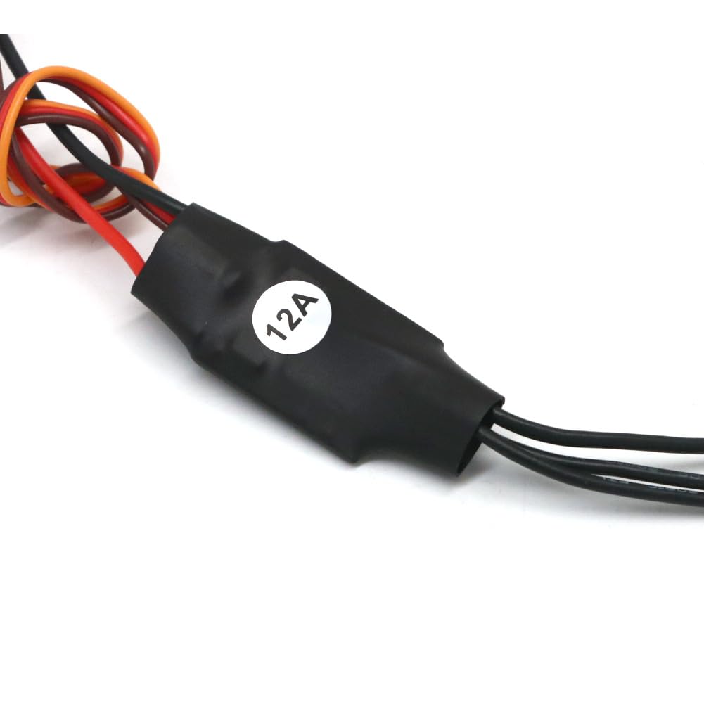 Brushless ESC 12A 20A 30A 40A 50A 60A 80A with UBEC for Quadcopter Aircraft Model Fixed Wing Multi-axis DIY FPV RC Drone (UK-HRLH250-12A)