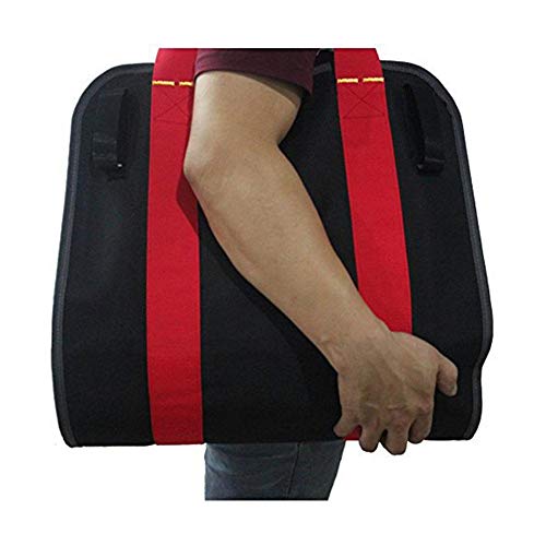 Canvas Log Carrier Bag,Portable Firewood Storage Bag Large Canvas Logging Tote Bag with Free 1 Pair Gloves - Thumbnail 3