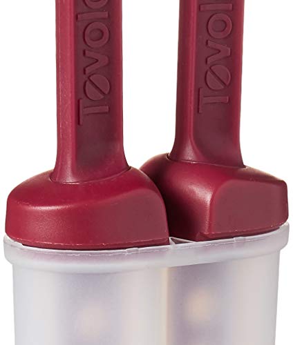 image for Tovolo Twin Popsicle Molds with Sticks Ice Pop Maker BPA Free Food Saf