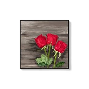Framed Canvas Wall Art for Living Room, Bedroom Flowers Canvas Prints for Home Decoration Ready to Hang - 24x36 inches - 16x16 inches