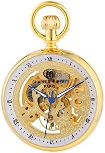 CHARLES-HUBERT PARISCharles-Hubert, Paris DWA022 Classic Collection Analog Display Mechanical Hand Wind Pocket Watch