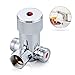Fyeer Faucets Hot and Cold Water Temperature Mixer Mixing Valve for Touchless Sensor Faucet, Polished Chrome