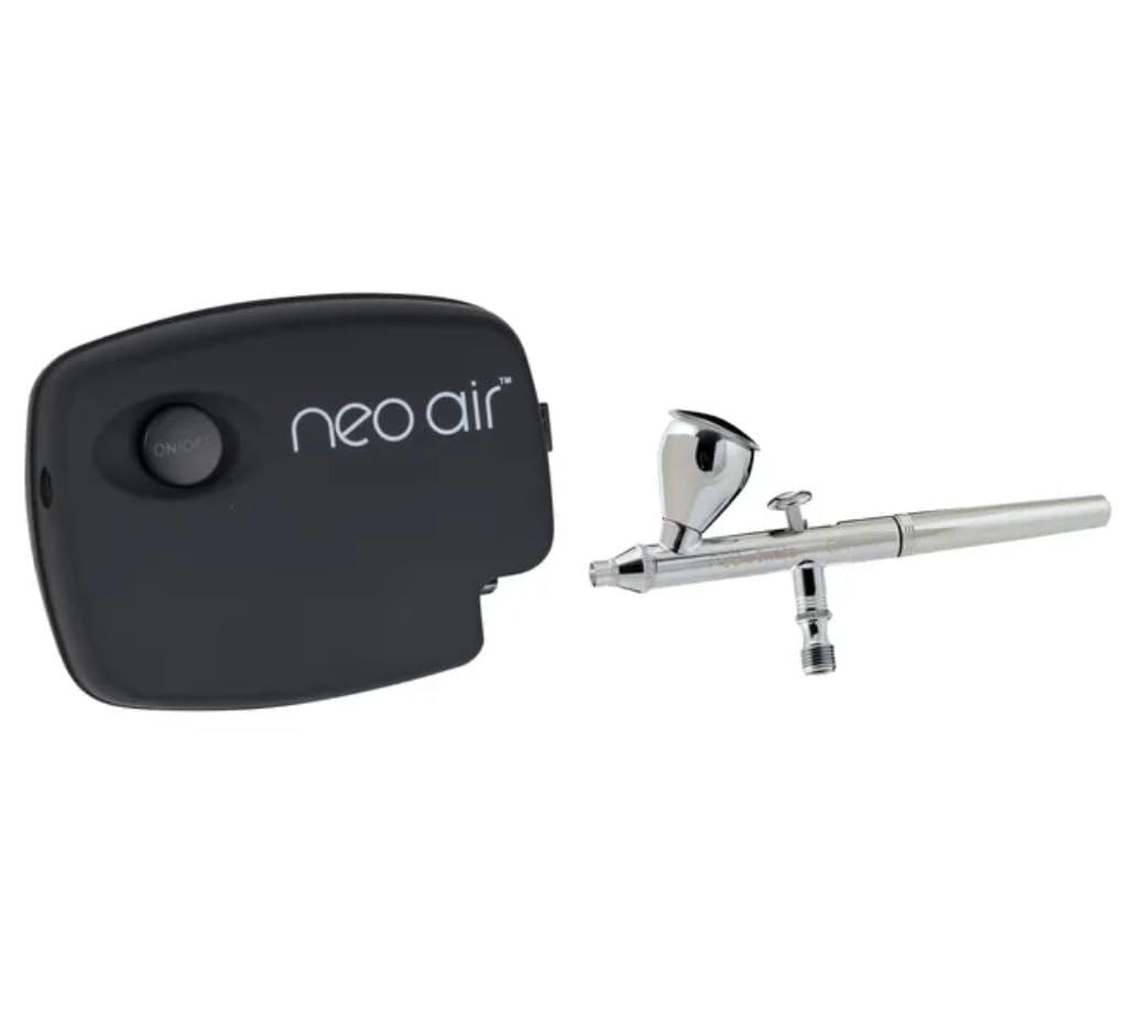 Iwata Neo Air Compressor Upgrade: Portable, 1-15 PSI, 3-Speed Control, AC Adapter with Universal Plugs