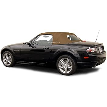 For Mazda Miata Convertible 1990-2005 Black Heated Glass Window &amp; Soft Top