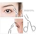 Eyebrow Tweezer Stainless Steel Scissors Shaped Slant Tip Tweezer Clip