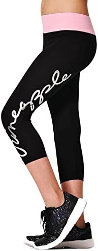Pineapple DANCEWEAR Girls Dance Wrap Crop Leggings Black with Silver Logo