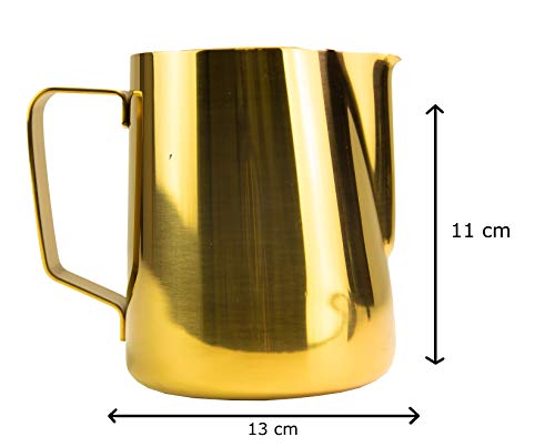 Barista Legends® Milchkännchen Edelstahl 600ml - mit speziellem Latte Art Ausguss - Milchkanne für Hobby Barista in beeindruckenden Farben – Bild 5