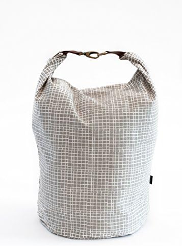 Maika BUC-1006-X Canvas Snap Fold Woven Bucket, X-Large, Grey