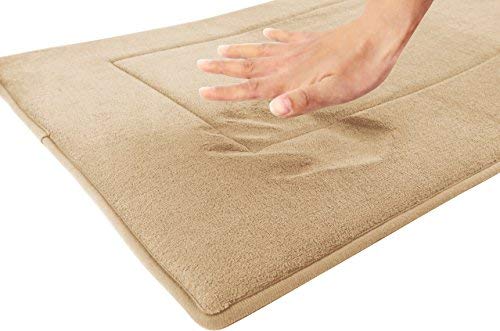 Fabbrica Home Ultra-Soft Extra-Thick Memory Foam Runner (2 ft x 7.5 ft, Tan)