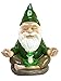 GlitZGlam Zen Gnome – Tranquility and Peacefulness for Your Fairy Garden and Garden Gnomes 9 Inches Tall Miniature Figurine