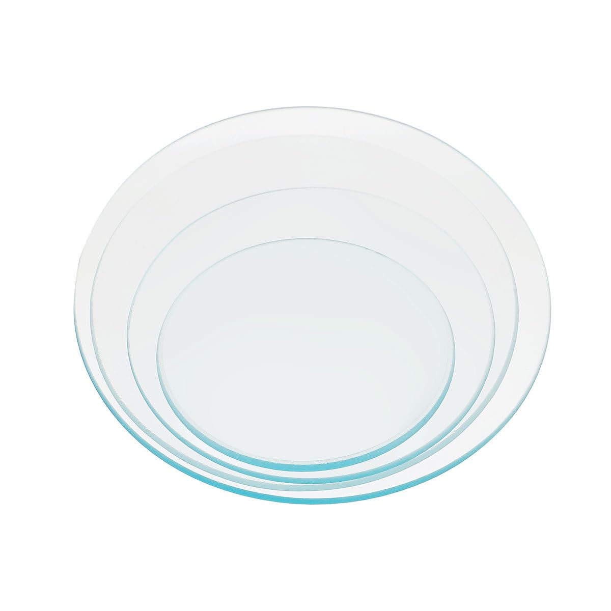 Hemobllo Watch Glasses - 4 Pcs Laboratory Watch Glass Beaker Cover Thickened Glass Beaker Lid Laboratory Glassware, 60mm+75mm+90mm+100mm