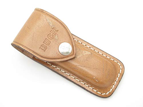 Vintage Buck Sheath 500 Duke 532 Bucklock Custom Natural Leather Knife Sheath ~ Made in USA