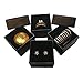 Marimor Jewelry Black Ring Gift Box With Foam and Velvet Insert Wholesale Pack Of (12)