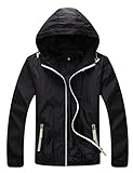 Lasher Womens Lightweight Windbreaker UV Protect Coat Hooded Zip Up Sport Jacket