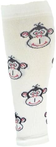 Red Lion Monkey Running Compression Leg Sleeves ( White / Black / Red - Small / Medium )