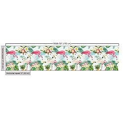 Ambesonne Flamingo Fabric by The Yard, Fresh Exotic