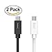 USB C Cable, Tronsmart USB-C to USB-C Cable for ChromeBook Pixel, Nexus 5X, Nexus 6P, LG G5, HTC 10 and More (6 Feet, 1 x Black,1 x White)