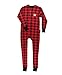 Plaid Bear Cheeks Flapjacks Adult Flapjack Onsie Pajamas by LazyOne | Adult Kid Infant Dog Family Matching Pajamas (MEDIUM)