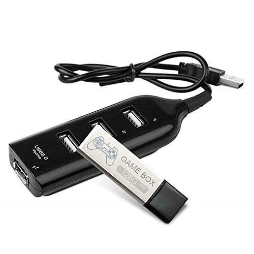 Children 128G Playing 7000 Games Game Enhancer Extended 176 Models For PS1 MINI 128G Black (13.5x5.5x2.5cm)