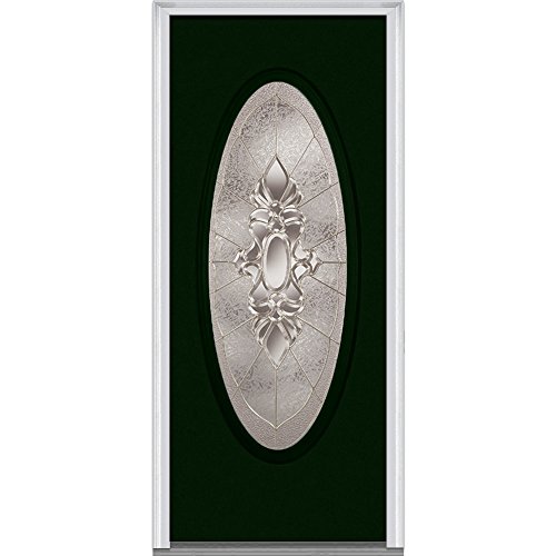 National Door Company ZZ04180R Fiberglass Smooth, Hunter Green, Right Hand In-s…