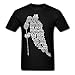 Hockey Language Lingo Calligram Men's T-Shirt by Spreadshirt, L, black