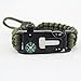 Survival Bracelet Paracord Military Bracelet Buckle Tool Adjustable Rope Accessories Kit, Fire Starter, Knife, Compass, Whistle,for Fishing Gear Supplies, Hiking Travel Camp(2pcs),