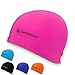 Swimtastic Lycra Swim Cap - 5 Stylish Colors to Choose from (Pink)