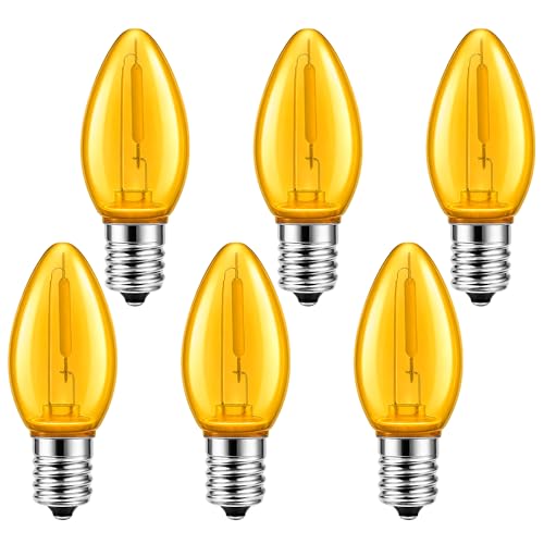 C7 Yellow LED Light Bulb