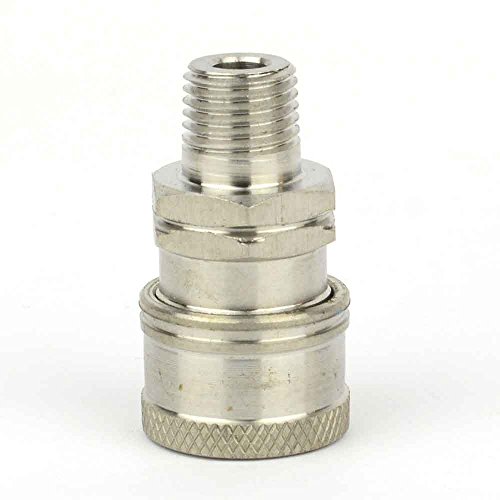 Interstate Pneumatics PW7136 Pressure Washer 1/4" MNPT Stainless Steel Coupler 5200 PSI
