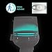LingStar Motion Sensor Activated LED Toilet Night Light - 8 Color Changing - Fits Any Toilet