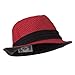 Toyo Straw Fedora Hat with Black Band - OSFM