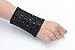 YACQ Jewelry Multilayer Stacket Crystal Wide Stretch Sleeve Cuff Bracelet for Women 6 Row