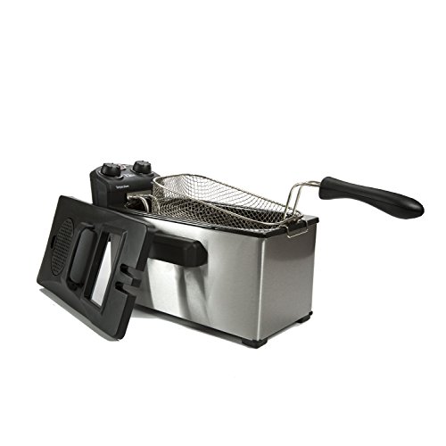 Elite Gourmet EDF3500 Basket Electric Deep Fryer with Timer and