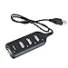 ADVANCED LIVING® Mini USB High Speed 4-Port 4 Port USB HUB Sharing Switch for Laptop PC Notebook Computer Black