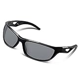 Unisex Polarized Sports Sunglasses, Tsafrer Sunglasses for Men and Women Cycling, Driving, Running Golf with Unbreakable Tr90 Frame