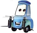 Disney 6 Inch Guido Forklift Casa Della Tires Cars Movie Removable Wall Decal Sticker Art Home Racing Decor