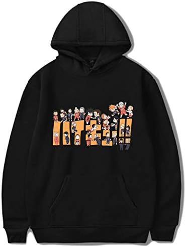 ハイキュー パーカー 烏野 長袖 春秋冬 プルオーバー フード付き 男の子 女の子 注文後の変更キャンセル返品 かわいい アニメ グッズ 柔らかい 服 プリント カジュアル 男女兼用 プレゼント 衣装 イベント 誕生日