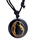 Howling Wolf Spirit Totem Amulet Surfing Synthetic Bone Pendant Necklace