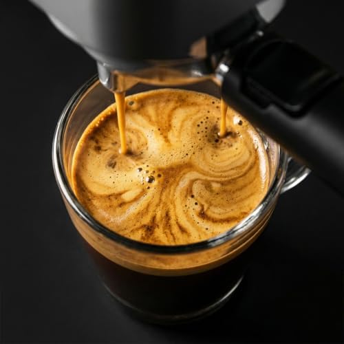 Machine à Café Expresso Manuelle Cafelizzia 690 Grey. 1230-1465 W, Pompe 20 Bars, 1 ou 2 Tasses, Buse Vapeur, Réservoir 1,5 L, Thermoblock, Panneau Tactile, Expresso de Barista à la Maison