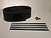 Universal Heavy Duty Rubber Snow Deflector Kit up to 8-10 Ft. Straight Plow